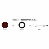 30 LED Economy 4" Stop, Turn & Tail Light Kit - Red LED/Red Lens