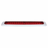 19 LED 17" Stop, Turn & Tail Light Bar w/ Bezel - Red LED/Red Lens
