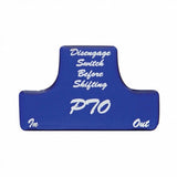 "PTO" Switch Guard Sticker Only - Blue