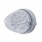 Kenworth T660 Front Bumper Light Bezel w/ 19 LED Reflector Light & Visor (Driver) - Amber LED/ Clear Lens