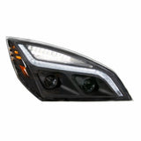 "Blackout" LED Projection Headlight w/LED Position Light For 2018-2020 Freightliner Cascadia