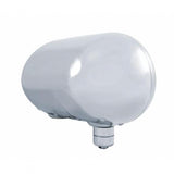 Stainless Peterbilt 359 Style Dual Headlight Assembly w/ 9 White LED Headlight w/ LED Position Light Bar