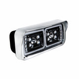 10 High Power LED "Blackout" Projection Headlight w/LED Turn Signal & Position Light Bar