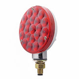 21 LED Single Face Turn Signal Light  - Red LED/Red Lens