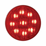 30" Heavy Duty Mud Flap Hanger w/ 9 LED End Cap & Visor - Red LED/Red Lens