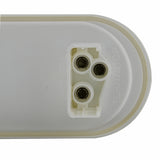 10 LED 6" Oval Utility Light - White LED/Clear Lens