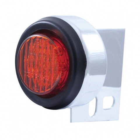 9 LED Mud Flap Hanger End Light w/ Grommet - Red LED/Red Lens