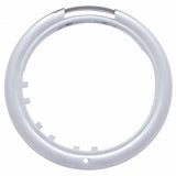 Chrome Classic Headlight H4 w/34 White LED & Signal - Clear Lens