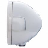 Chrome Classic Headlight H4 Bulb & LED Turn Signal - Clear Lens