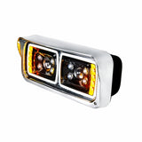 10 High Power LED "Blackout" Projection Headlight w/LED Turn Signal & Position Light Bar