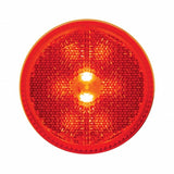 8 LED 2 1/2" Clearance/Marker Light - Reflectorized Lens - Red LED/Red Lens