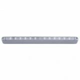 14 LED 12" Stop Turn & Tail Light Bar w/ Bezel - Red LED/Clear Lens