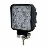 9 High Power 25 Watt LED Square Work Light - Competition Series
