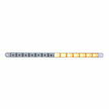 14 Amber LED 12" Auxiliary Warning Light Bar - Clear Lens