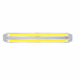 Dual 24 LED Dual Function 12" "GLO" Light Bar w/ Bezel - Amber LED/Clear Lens