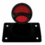 LED 1928 Ford Model "A" Tail Light - Horizontal w/Black Rim/Black Housing