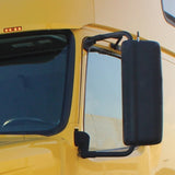 Black Heated Mirror Assembly For 2004-2012 Volvo VNL