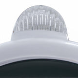Chrome Guide 682-C Headlight H4 w/ White LED & LED Signal - Clear Lens