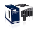 33mm x 4 1/4" Black Tall Cylinder Nut Cover - Thread-On (60 Pack)