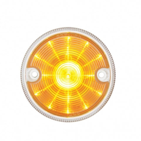 15 LED 3" Double Face Light Only - Amber LED/Clear Lens