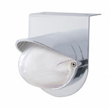 Stainless Light Bracket w/ 9 LED Dual Function "GLO" Watermelon Light & Visor - Red LED/Clear Lens