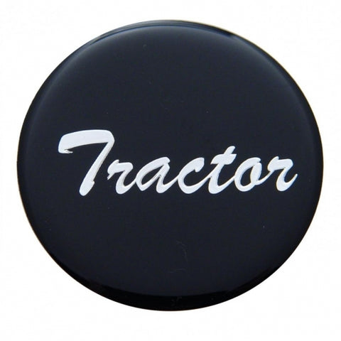 "Tractor" Glossy Air Valve Knob Sticker Only - Black