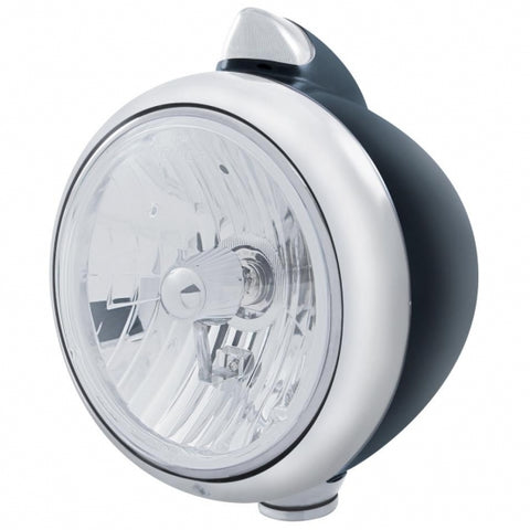 Black Guide 682-C Style Headlight Crystal H4 & Original Style LED Signal - Clear Lens