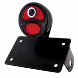 LED 1928 Ford "DUO Lamp" w/Blue Dot, Horizontal Mount w/Black Rim & Housing