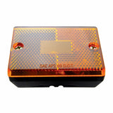 Rectangular Clearance Marker w/ Reflex Lens - Amber
