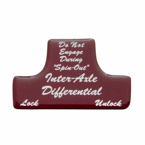 "Axle Differential" Switch Guard Sticker Only - Red