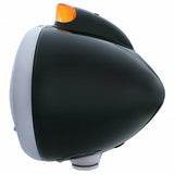Black Guide 682-C Headlight H6024 & Original Style LED Signal - Amber Lens