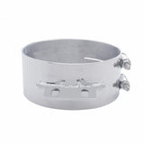8" Stainless Butt Joint Exhaust Clamp - Straight Bracket