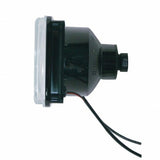 4" x 6" Crystal Projection Headlight w/ 6 White LED Position Light - High Beam