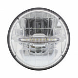 7" High Power LED Headlight with 10 White LED Daytime Running Light Bar