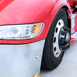 Matte Black Dome Front Axle Cover w/ 33mm Thread-on Nut Cover