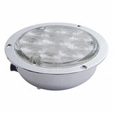 10 LED Deep Dish 4" Stop, Turn & Tail - Red LED/Clear Lens