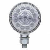 17 LED Dual Function Reflector Single Face Light - Amber LED/Clear Lens