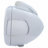 Chrome Guide 682-C Style Headlight 6014 & LED Turn Signal - Clear Lens