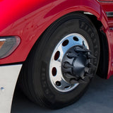 Matte Black Pointed Front Axle Cover w/ 33mm Spike Thread-on Nut Cover