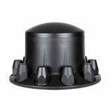 Matte Black Dome Rear Axle Cover w/ 33mm Thread-on Nut Cover