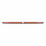 Dual 14 LED 12" Reflector Light Bars w/ Bezel - Amber LED/Amber Lens