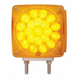 45 LED Double Face Turn Signal - 21 Amber/Red + 3 Amber LED w/ Amber/Red Lens
