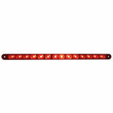 14 LED 12" Sequential Auxiliary/Utility Light Bar - Red LED/Red Lens