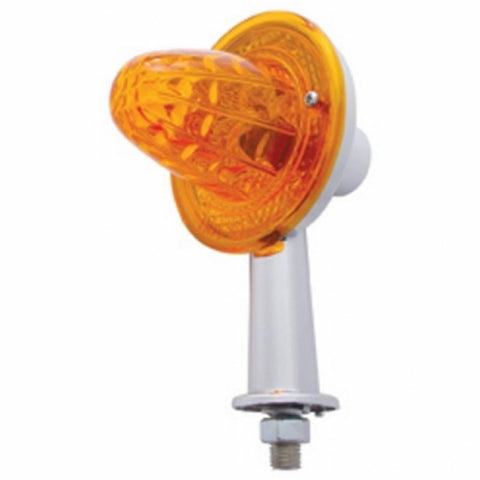 Incandescent Crystal Diamond Honda Light with 2 1/8" Arm - Double Contact - Amber