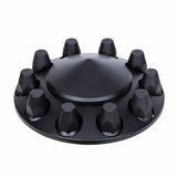 Matte Black Pointed Front Axle Cover w/ 33mm Thread-on Nut Cover