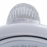 Stainless Steel Guide 682-C Headlight H6024 & Dual Mode LED Signal - Clear Lens