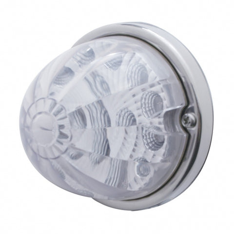 17 LED Reflector Watermelon Flush Mount Kit - Amber LED/Clear Lens