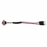 3 LED Dual Function Mini Auxiliary / Utility Light w/ Bezel - Red LED/Red Lens