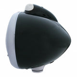 Black Guide 682-C Headlight H4 w/ 10 Amber LED & Dual Mode LED Signal - Clear Lens