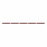 94" Stainless Steel Light Bracket - 19 LED 17 1/4" Light Bar x 5 w/ Red LED/Red Lens